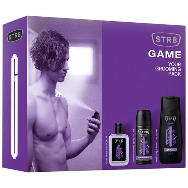 Str8 Game Set (a.s.+deo Spray+gel Dus) 10set/bax