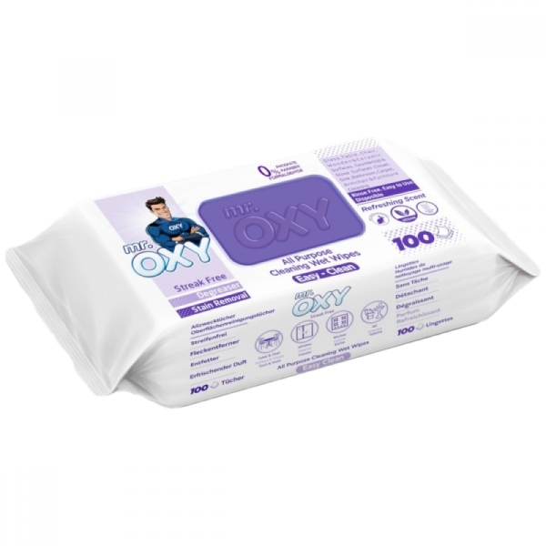Mr. Oxy Servetele Umede Multiple Suprafete Lavanda 100buc 12/bax