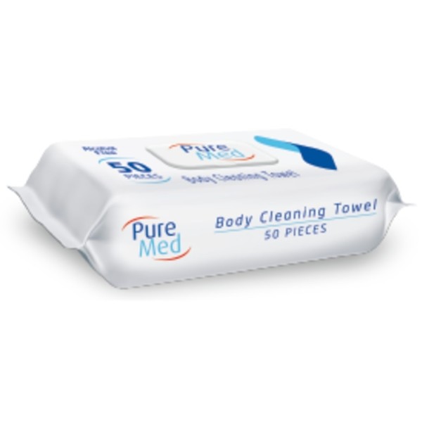Pure Med Servetele Umede Cu Capac Body Cleaning 50buc 12/bax