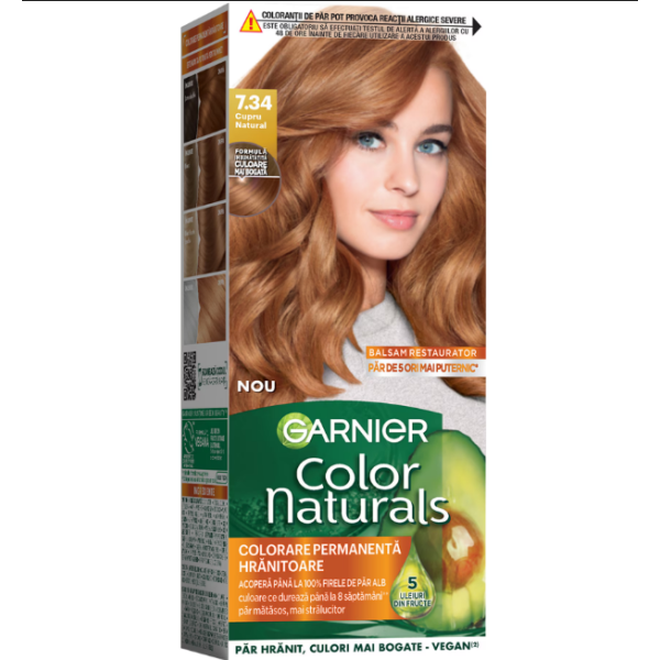 Garnier Color Naturals Vopsea Par 7.34 Cupru Natural 12/bax