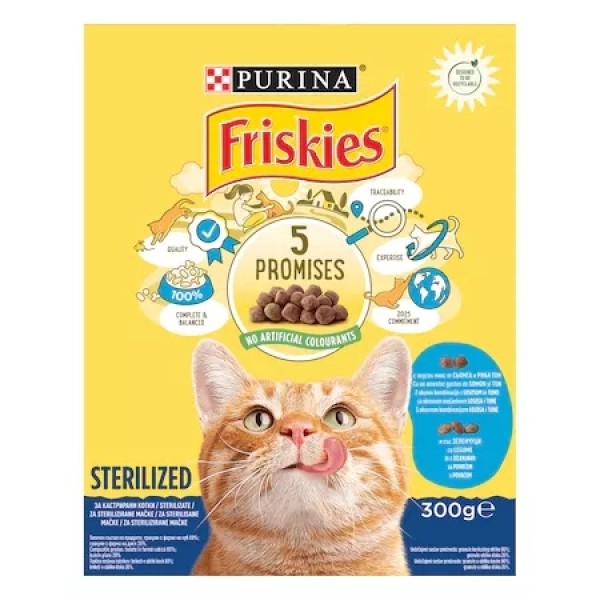 Friskies Hrana Pisici 5promises Mix Albastru Plic 12*85gr 6/bax