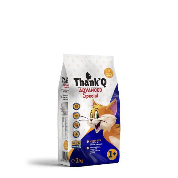 Thank Q Advanced Hrana Pisici Adulte 1an+ Pui&legume 1kg Thank Q Advanced Hrana Pisici Adulte 1an+ Pui&legume 1kg