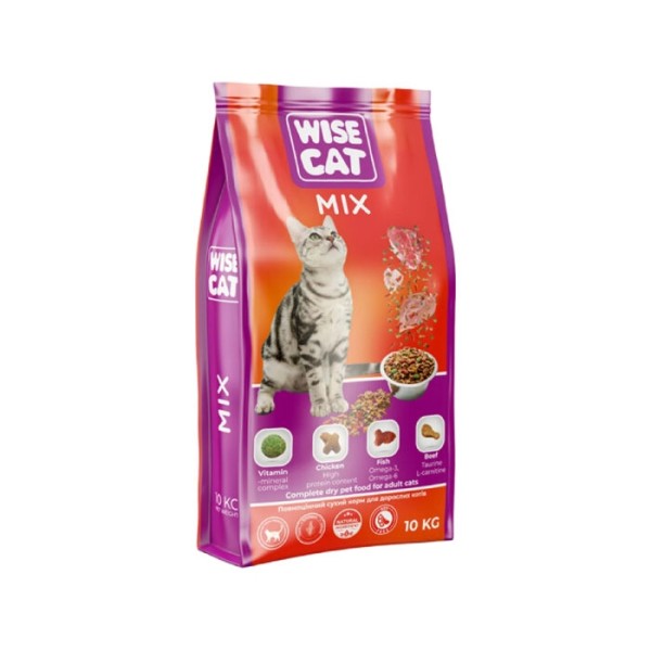 Wise Cat Hrana Uscata Pisici Adulte Mix 400g 20/bax