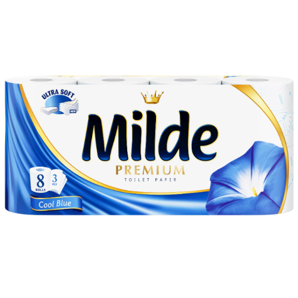 Milde Hartie Igienica Cool Blue 3str 8role 10/bax