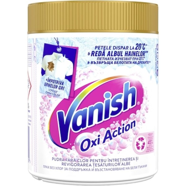 Vanish Oxi Pudra Pete White 470g 6/bax Vanish Oxi Pudra Pete White 470g 6/bax
