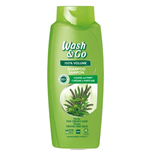 Wash&go Sampon Par Plante 675ml 6/bax