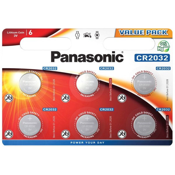 Panasonic Baterii Litiu 3v B6 Cr2032 6buc/set 20set/bax