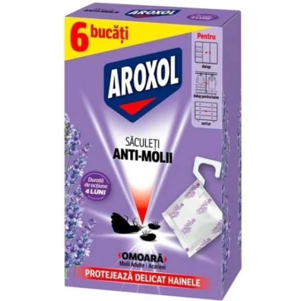 Aroxol Saculeti Antimolii 6buc 12/bax