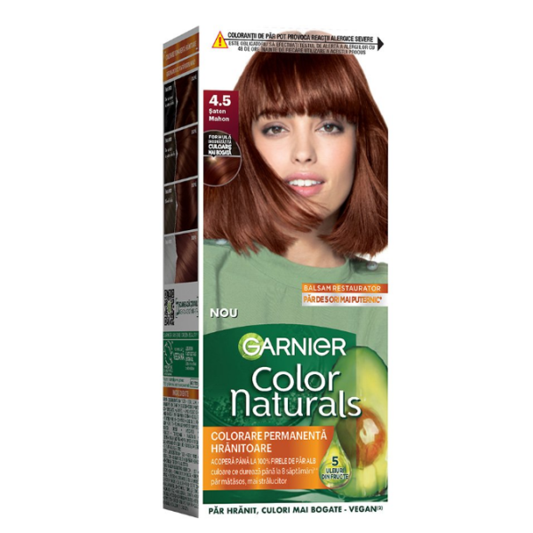 Garnier Color Naturals Vopsea Par 4.5 Saten Mahon 12/bax