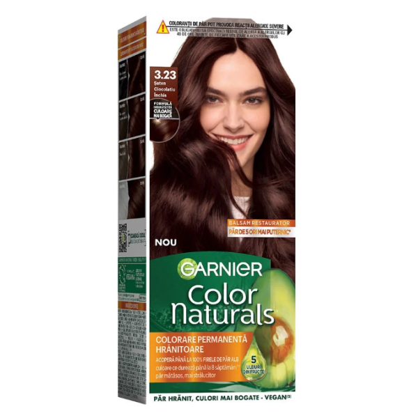 Garnier Color Naturals Vopsea Par 3.23 Saten Ciocolatiu Inchis 12/bax