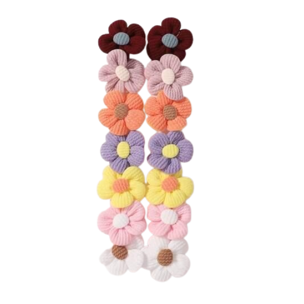 Lve Clama Par Floare Dif Culori 11-4 10buc/set 10set/folie 250/bax