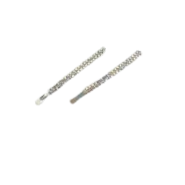 Lve Cleste Mare Par Metal Cu Strasuri 2-7/8 12buc/set 50/bax