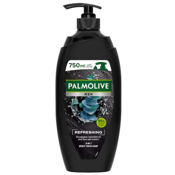 Palmolive Gel Dus Men Refreshing Pompita 750ml 12/bax Palmolive Gel Dus Men Refreshing Pompita 750ml 12/bax
