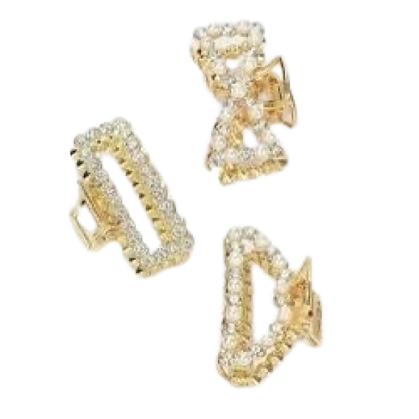 Lve Cleste Par Metal Cu Strasuri 2-19/28 12buc/set 50/bax