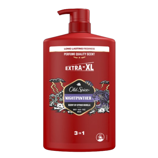 Old Spice Gel Dus&sampon Nightpanther 3in1 1l 4buc/set