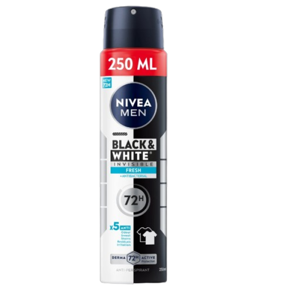 Nivea Deo Men Black&white Inv. Fresh 250ml 6buc/set