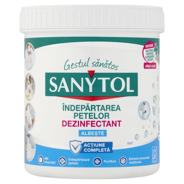 Sanytol Dezinfectant Pudra Rufe Albe 450gr 8/bax