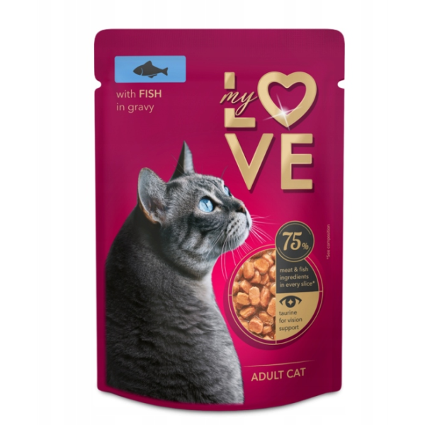 My Love Hrana Umeda Pisici Adulte Peste In Sos Plic 85gr 24/bax My Love Hrana Umeda Pisici Adulte Peste In Sos Plic 85gr 24/bax