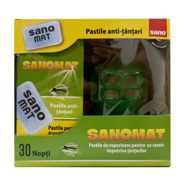 Sanomat Aparat Electric+rezerva Pastile Anti-tantari 30buc 12/bax (include Taxa Verde)