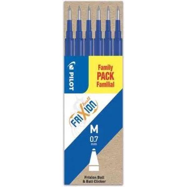 Tp Rezerva Pilot Frixion Blue 0.7mm 6buc/set Tp Rezerva Pilot Frixion Blue 0.7mm 6buc/set