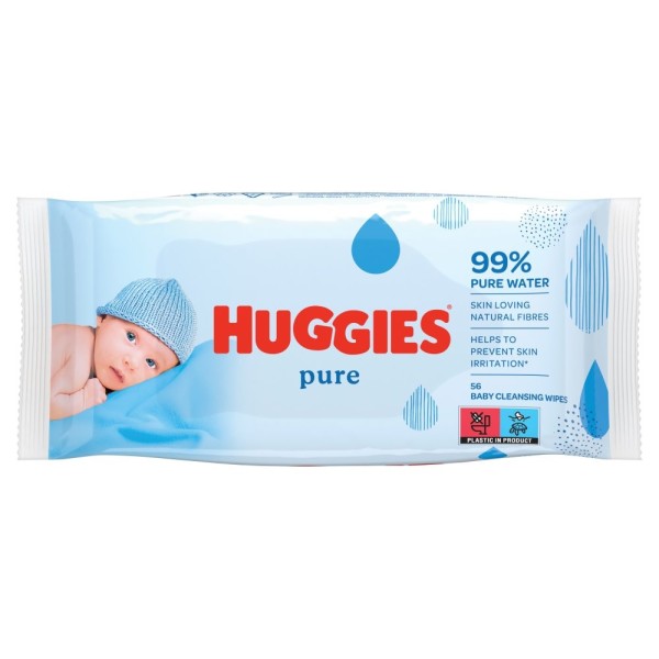 Huggies Servetele Umede Pure 56buc 10/bax Huggies Servetele Umede Pure 56buc 10/bax