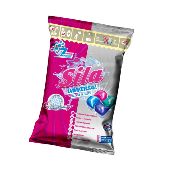 Sila Detergent Capsula Universal 21gr 30/bax Sila Detergent Capsula Universal 21gr 30/bax