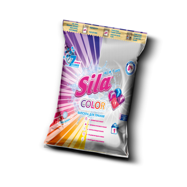 Sila Detergent Capsula Color 21gr 30/bax Sila Detergent Capsula Color 21gr 30/bax