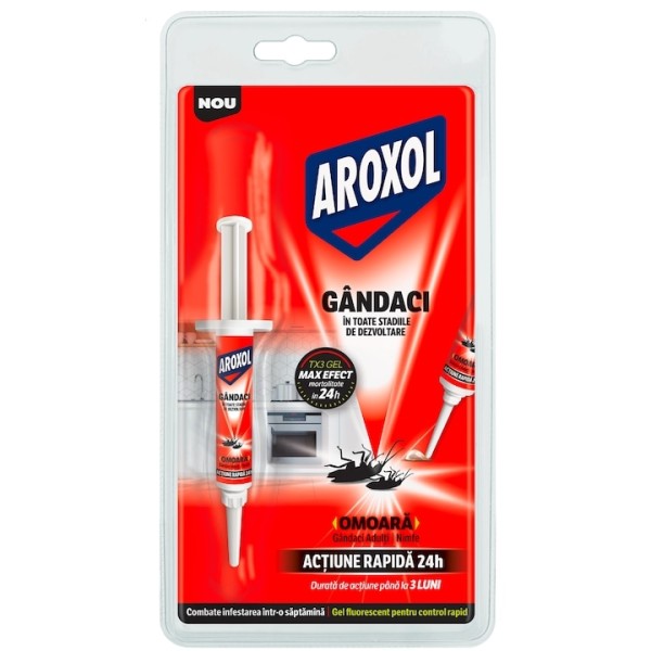 Aroxol Tx3 Gel Impotriva Gandacilor Seringa 5g 12/bax