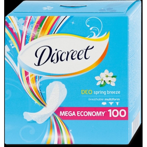 Discreet Absorbante Zilnice Deo Spring Breeze 100buc 5/bax