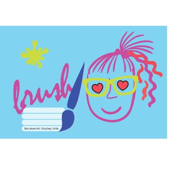 Dua Masters Bloc Desen A4 120g 16file