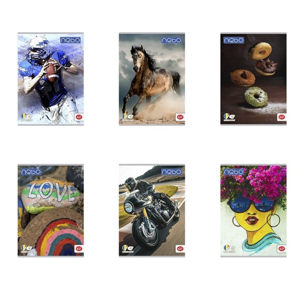 Rb Nebo Caiet A4 60file D 10buc/set (16578)