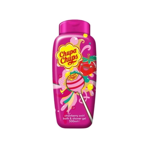 Chupa Chups Gel Dus Strawberry Swirl 300ml 6buc/set 12/bax
