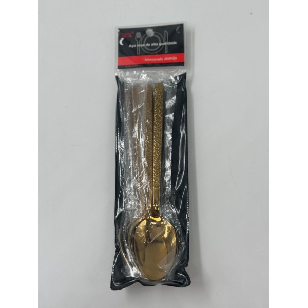 Lve Lingura Inox Aurie 6buc/set 24-2-2 100/bax