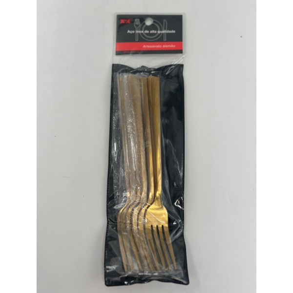 Lve Furculita Inox Aurie 6buc/set 20-2-3 100/bax
