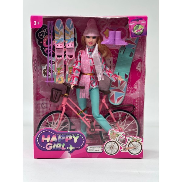 Lve Papusa Cu Bicicleta Si Accesorii 3+ 68-1 60/bax