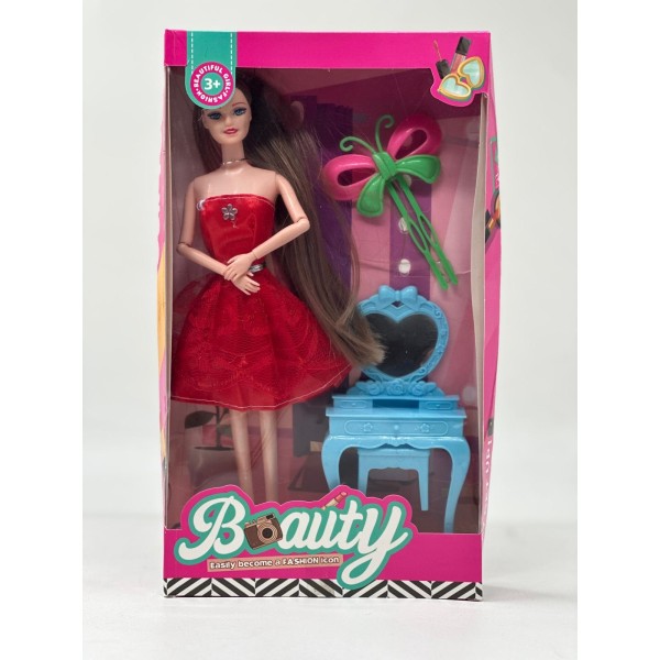 Lve Papusa Beauty Cu Masuta De Machiaj 3+ 50-19 120/bax