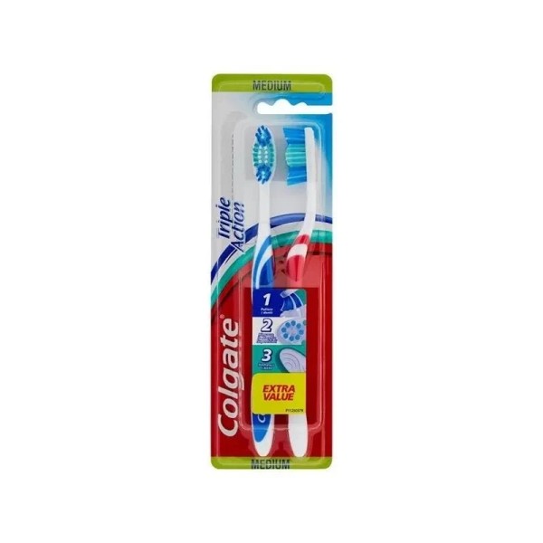 Colgate Periuta Dinti Triple Action Medium 2buc/set 12set/bax