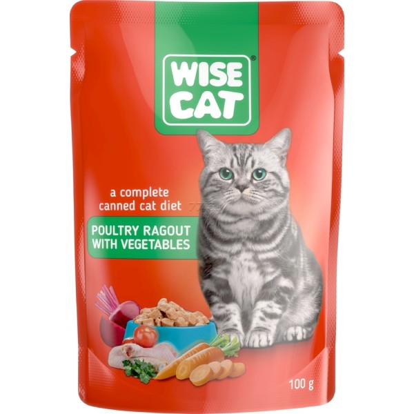 Wise Hrana Pisici Pui&legume In Jeleu 100gr 24/bax