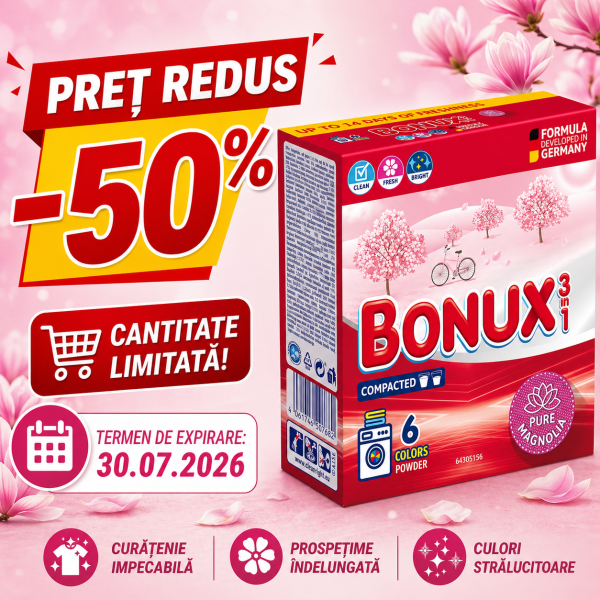 Bonux 3in1 Automat Pure Magnolia 390gr