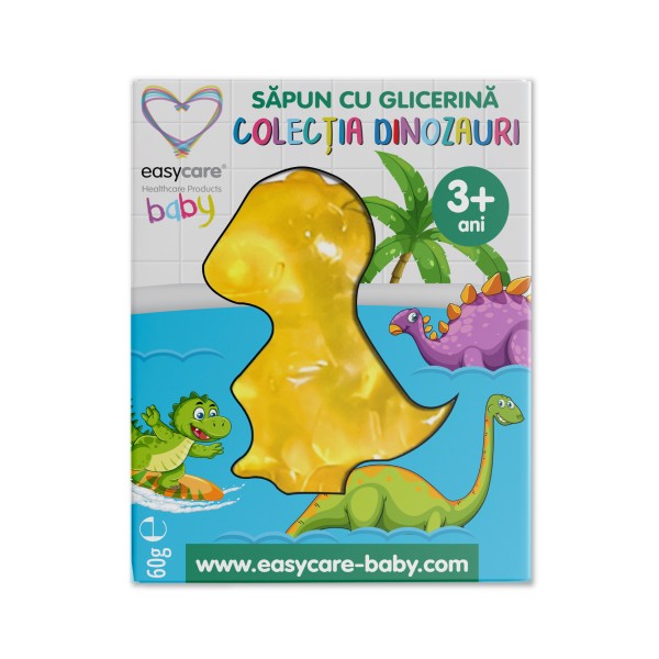 Easycare Baby Sapun Solid Cu Glicerina Colectia Dinozauri 3+ani 60g 12/bax