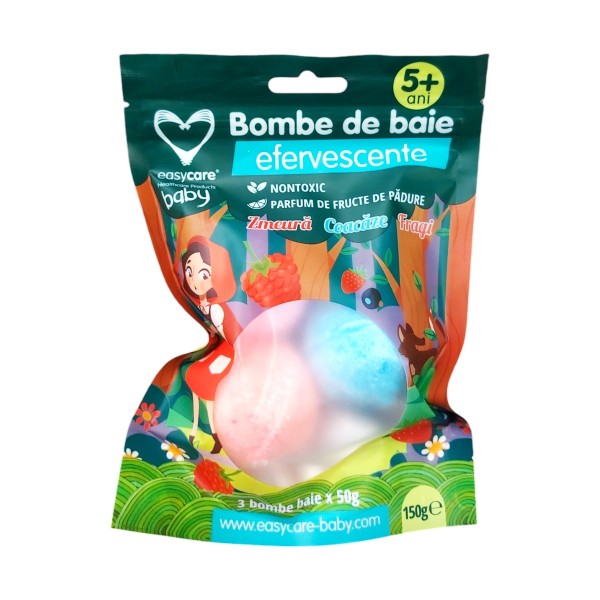 Easycare Baby Bombe De Baie Efervescente Forest Fruits 5+ 150g 3buc/set 12/bax