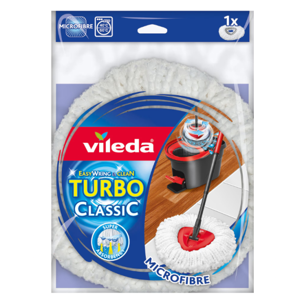Vileda Turbo Rezerva Mop 100% Microfibra 6/bax