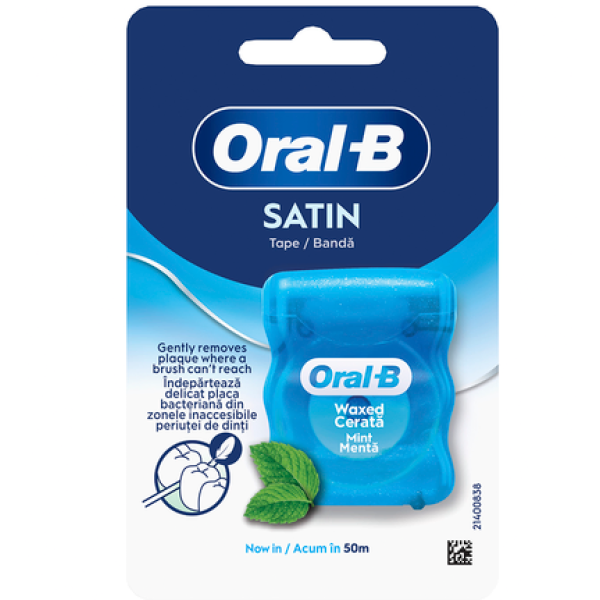 Oral B Ata Dentara Cerata Satin Menta 50m 12buc/cut