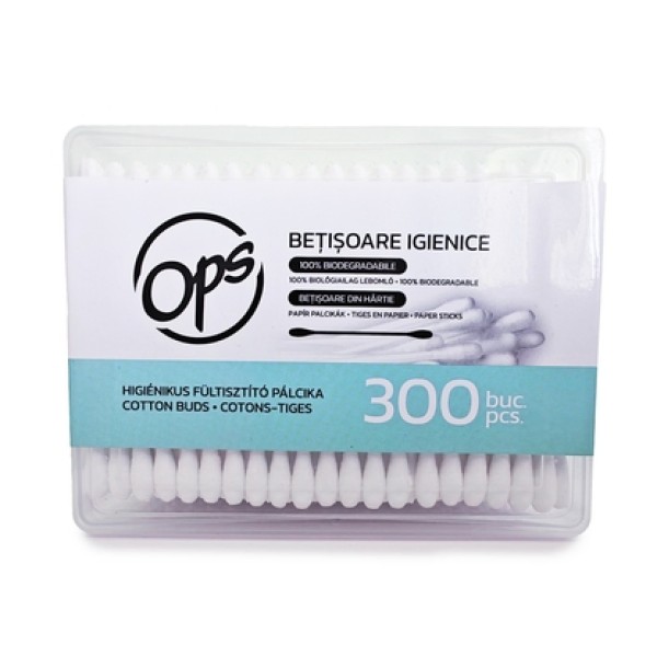 Ops Betisoare Urechi Cotton 300buc 24/bax