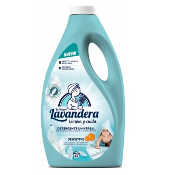 Lavandera Detergent Lichid Piele Sensibila 2.49l 4/bax