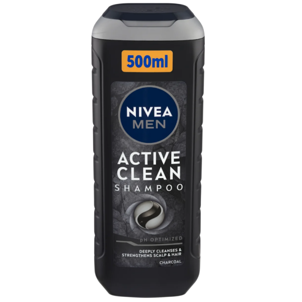 Nivea Sampon Par Men Active Clean 500ml 6/set 12buc/bax