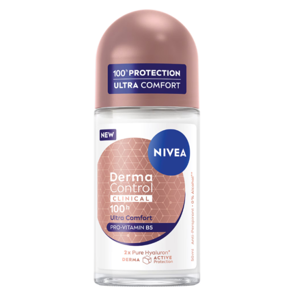Nivea Roll-on Women Derma Control Clinical Ultra Comfort 50ml 30/bax