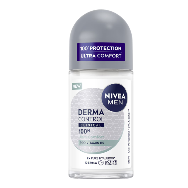 Nivea Roll-on Men Derma Control Clinical Ultra Comfort 50ml 30/bax