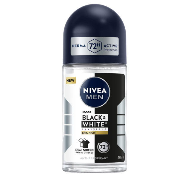 Nivea Roll-on Men Black&white Invisible Epic Night 50ml 30/bax