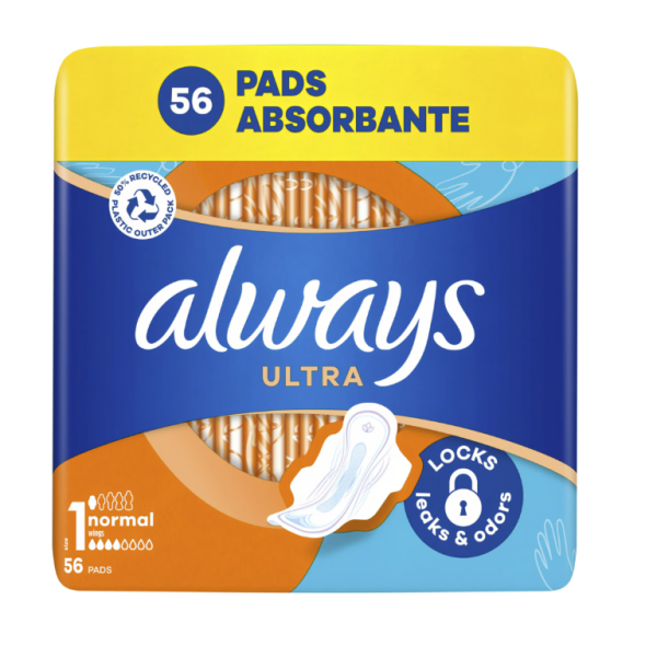 Always Absorbante Ultra Day Normal 56buc/set 4/bax